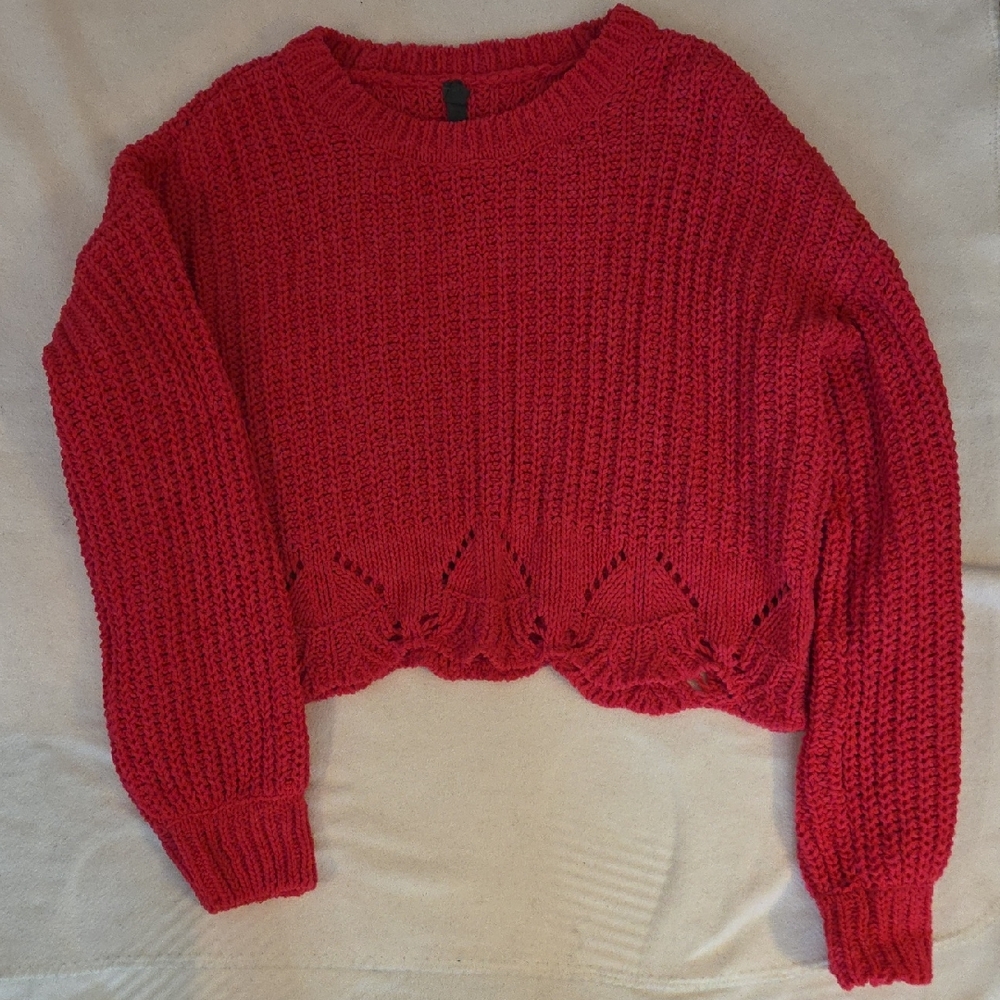 Cozy Red Knit Sweater